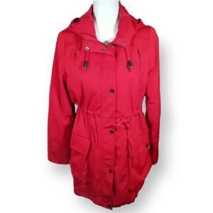 WANTDO RED HOODED COAT SZ.S EUC